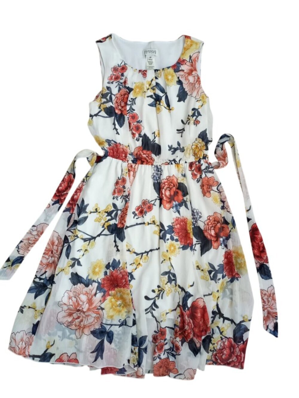 Enfocus Studio Floral Fit & Flare Dress – Women’s Size 4P Petite, Sleeveless